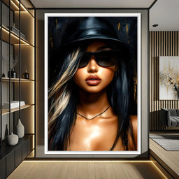 Chic Shadows Portrait Illusion - NicheCanvas