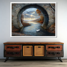 Swan's Passage - TooplesArt - NicheCanvas