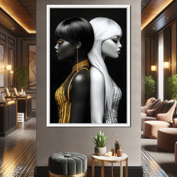 Contrasting Echoes Harmony - NicheCanvas