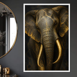 Elephant Gilded Wisdom - NicheCanvas