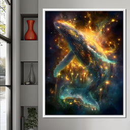 Galactic Whale of Starlight - NicheCanvas