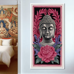 Tranquil Buddha Peony Garden - NicheCanvas