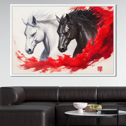 Phantom Rush of Equines - NicheCanvas