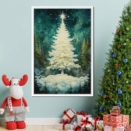 Enchanted Christmas Tree Radiance - NicheCanvas