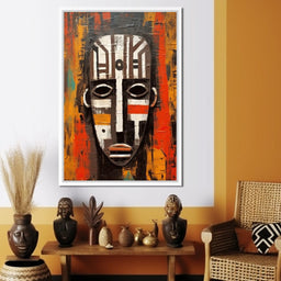 Tribal Mask 13 - Sakeem Gibbs - NicheCanvas