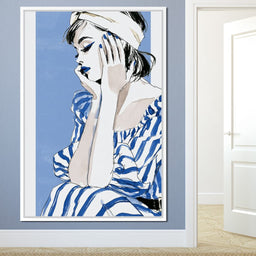 Clear Blue Sky Vacation Reverie - NicheCanvas