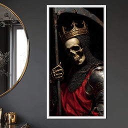 Gothic Reaper King Knight Skull - NicheCanvas