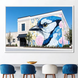Street Art - Majestic Bluebird - NicheCanvas