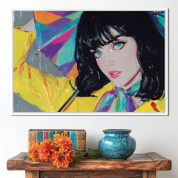 Raincoat Girl - NicheCanvas