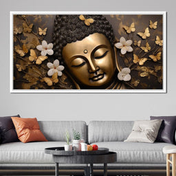 Glimmering Gold Buddha - NicheCanvas