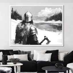 Viking_s Icy Vigilant Journey - NicheCanvas