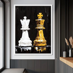 Regal Duel Monochrome Majesty - NicheCanvas