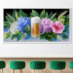 Floral Celebration Brew Symphony - NicheCanvas