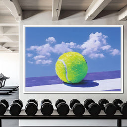 Tennis Ball Under Summer Sky - NicheCanvas