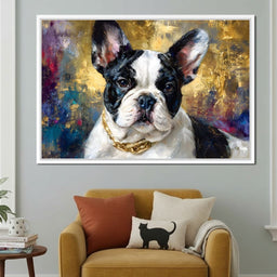 Golden French Bulldog Portrait - NicheCanvas