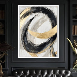 Golden Flow Rhythms - NicheCanvas