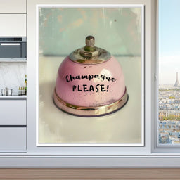 Champagne Please Service Bell - NicheCanvas