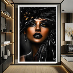 Golden Elegance in Shadows - NicheCanvas