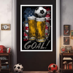 USA Soccer Beer Mugs Goal - NicheCanvas
