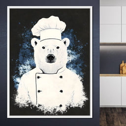Polar Bear Chef Culinary Dreams - NicheCanvas