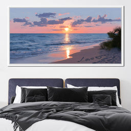 Ocean Dawn Romantic Skies - NicheCanvas