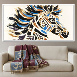 Majestic Equine Mosaic Dance - Alicia Smith - NicheCanvas