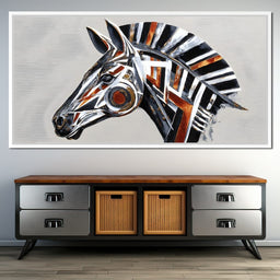 Chrome Horse Elegance - Alicia Smith - NicheCanvas