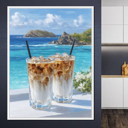Coastal Iced Coffee Daydream - NicheCanvas