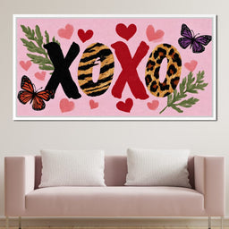 Wild Safari Love XOXO Hearts - NicheCanvas