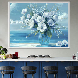 Azure Blossoms - TooplesArt - NicheCanvas