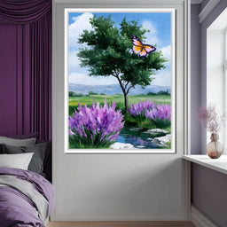 Butterfly Meadow Tranquility - NicheCanvas