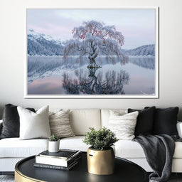 Willow of the Frosted Lake - TooplesArt - NicheCanvas