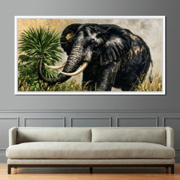 Silent Monarch of the Gilded Savanna - NicheCanvas