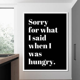 Apology Before Snacks Take Over - NicheCanvas