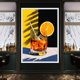 Sunlit Citrus Cocktail Study - NicheCanvas