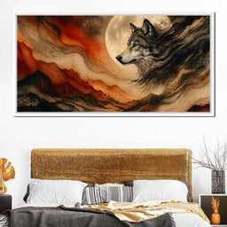 Solitary Howl Before Dawn - NicheCanvas