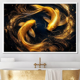 Koi Gold Current - NicheCanvas
