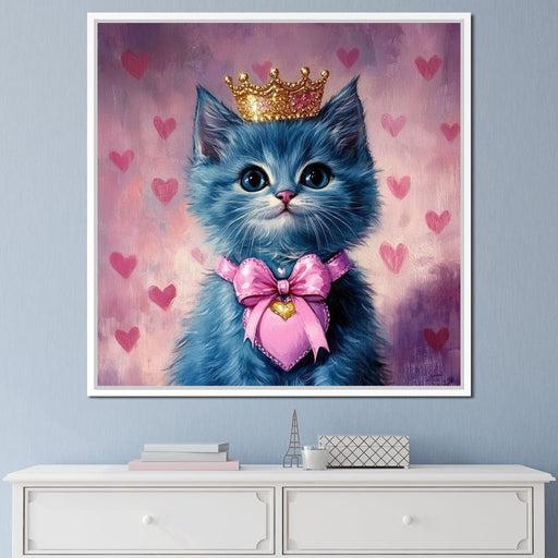 Royal Feline Heart Charmer Canvas Print