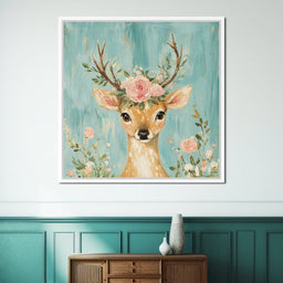 Gentle Fawn Floral Crown - NicheCanvas