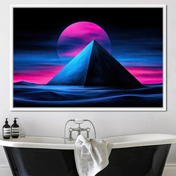 Pyramid of Neon Skies - TooplesArt - NicheCanvas