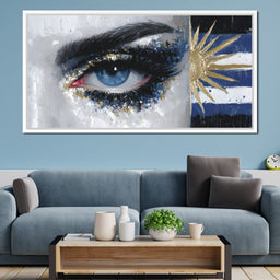 Golden Sun Blue Eye - NicheCanvas