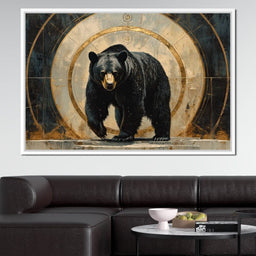 Majestic Bear Golden Portal - NicheCanvas