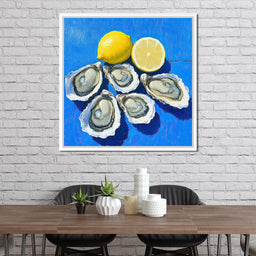 Lemon Kissed Oysters - NicheCanvas