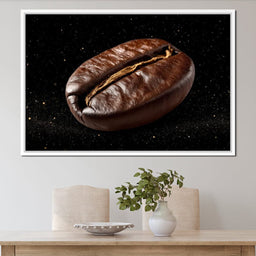 Cosmic Coffee Bean Orbit - NicheCanvas