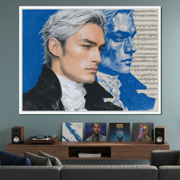 Silver Maestro Sonata Portrait - NicheCanvas