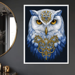 Gilded Owl Night Guardian - NicheCanvas