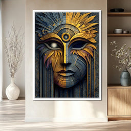 Golden Dawn Masked Fusion - NicheCanvas