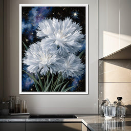 Starlit White Mum Bouquet - NicheCanvas