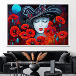 The Poppy Queen’s Dream - TooplesArt - NicheCanvas
