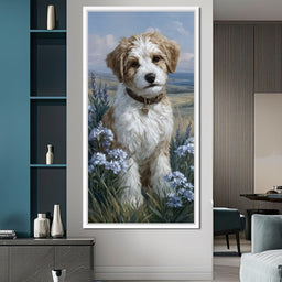 Puppy Meadow Dreams - NicheCanvas